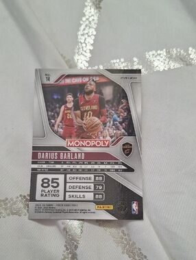 Panini Monopoly Darius Garland Cleveland Cavaliers Red/White